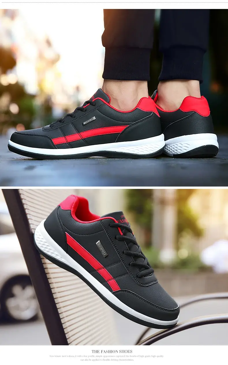 Thumbnail: MAEDEF Shoes for Men Leather Sneaker Waterproof Casual Comfortable Men's Sneaker