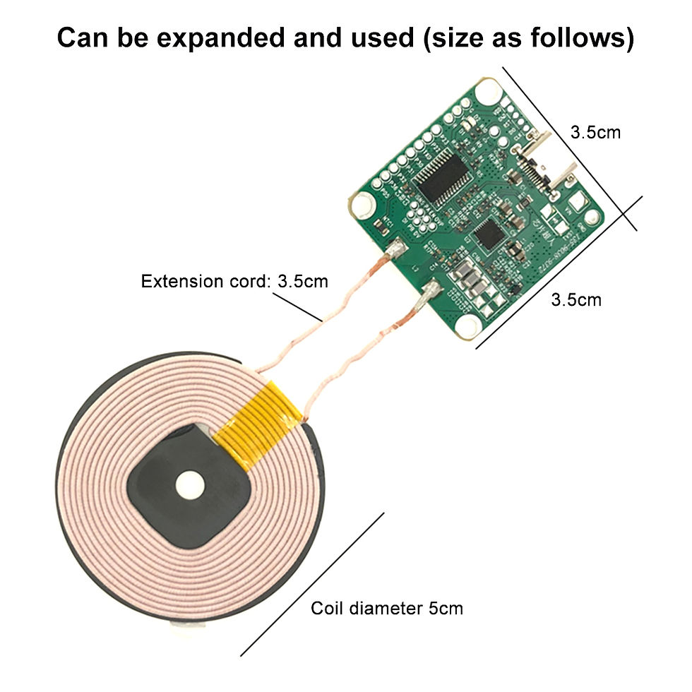 Thumbnail: 20W high power 5V 12V fast charging wireless charger transmitter module Type-c U