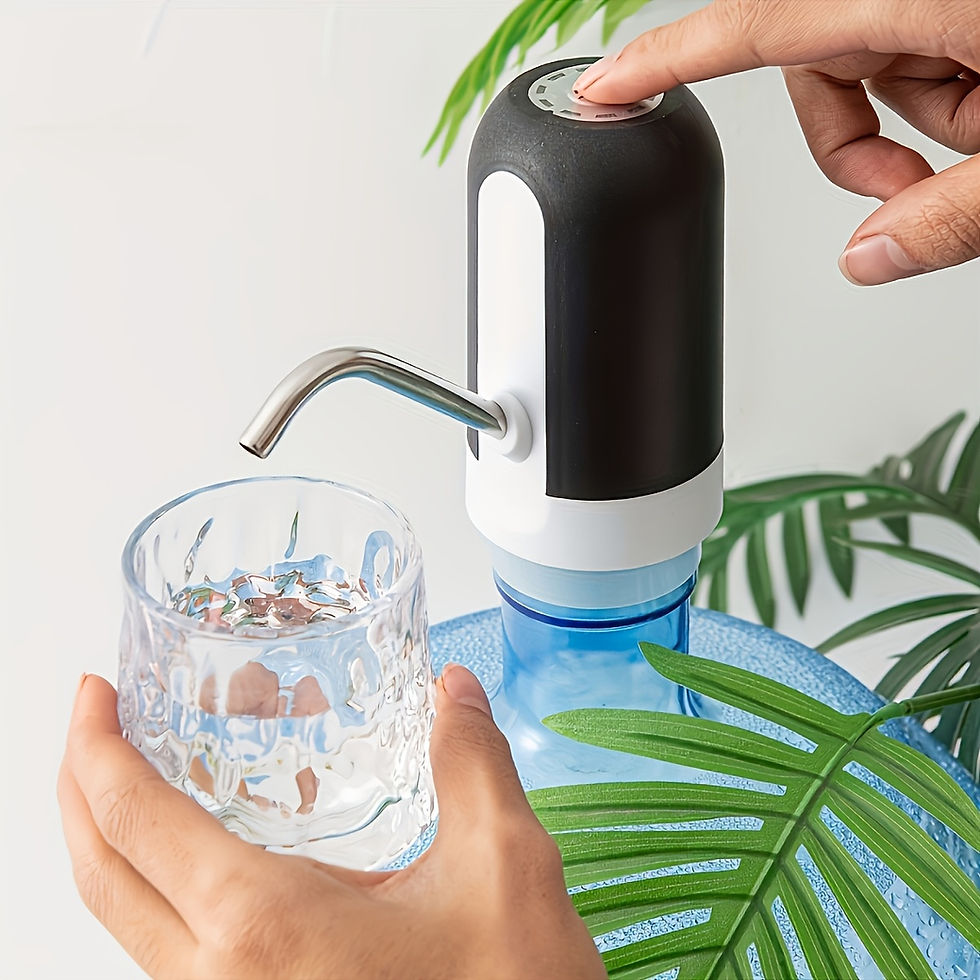 Thumbnail: Sanhao Electric Water Bottle Pump with USB- Automatic Operation, Portable Manual