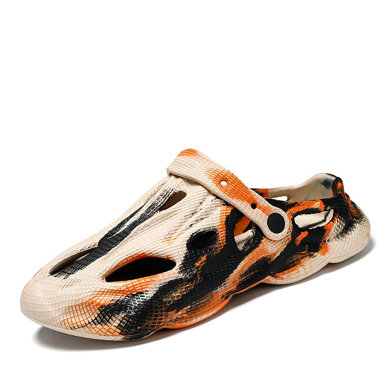 Thumbnail: Men's Slippers Summer Soft EVA Beach Hole Shoes Outdoor Women's Slide Non-slip T