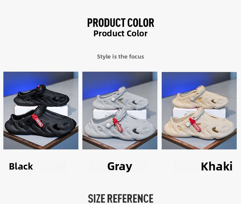 Thumbnail: Men's Summer Outdoor Slip-Resistant Breathable Head-Enclosed Clog oes Youth Tren
