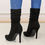 Thumbnail: Women's Plain Fashionable Mid-Calf Boots with Zipper for Comfort and Casual Wear