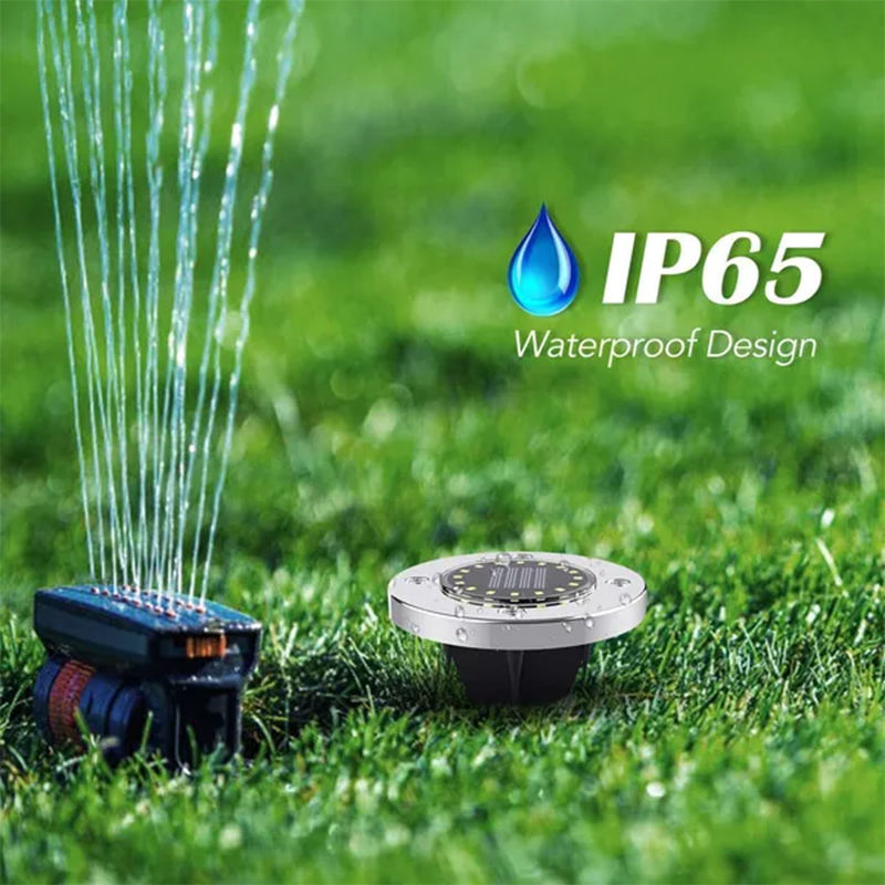 Thumbnail: 1/4/8Pack Solar Lights Outdoor 8/20LEDs Disk Underground Lamp Spotlight Buried S