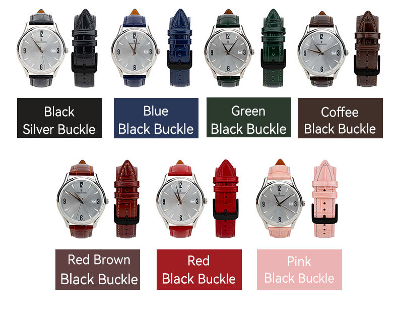 Heqi Mechanical Smooth Quartz Unique Luxury Durable Soft Vintage Adjustable Genu