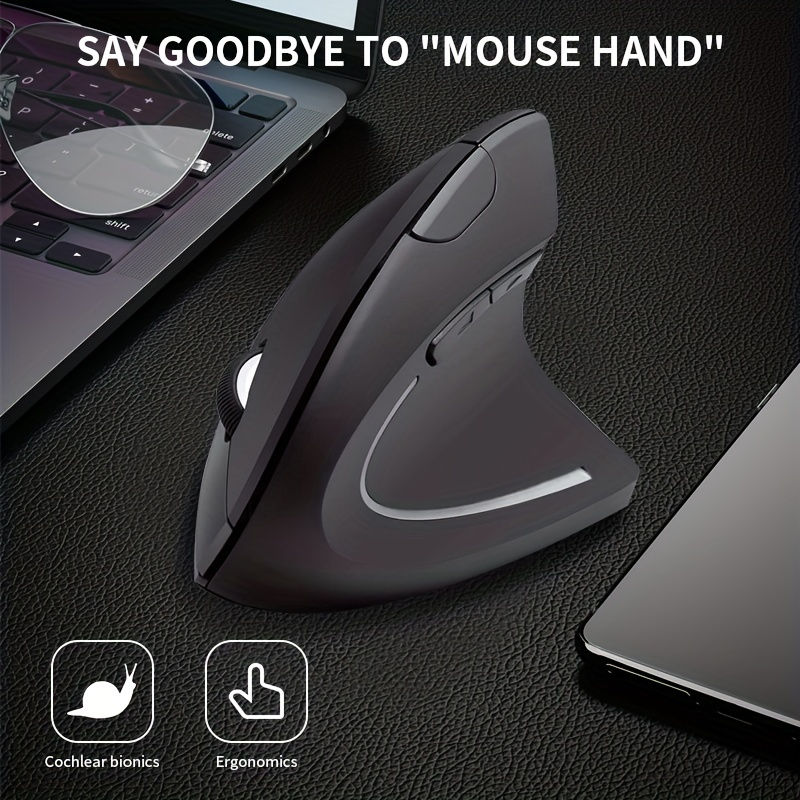 Thumbnail: 2.4GHz Desigm Ergonomic Wireless Mouse