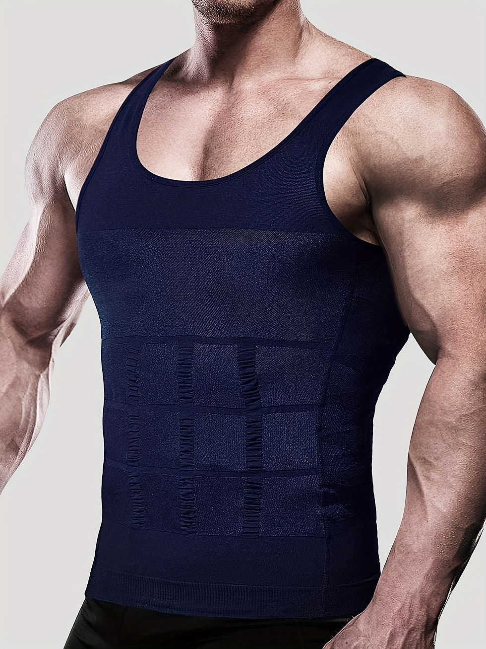 Thumbnail: Men's Compression Body Shaper Tank Top, Slimming Vest