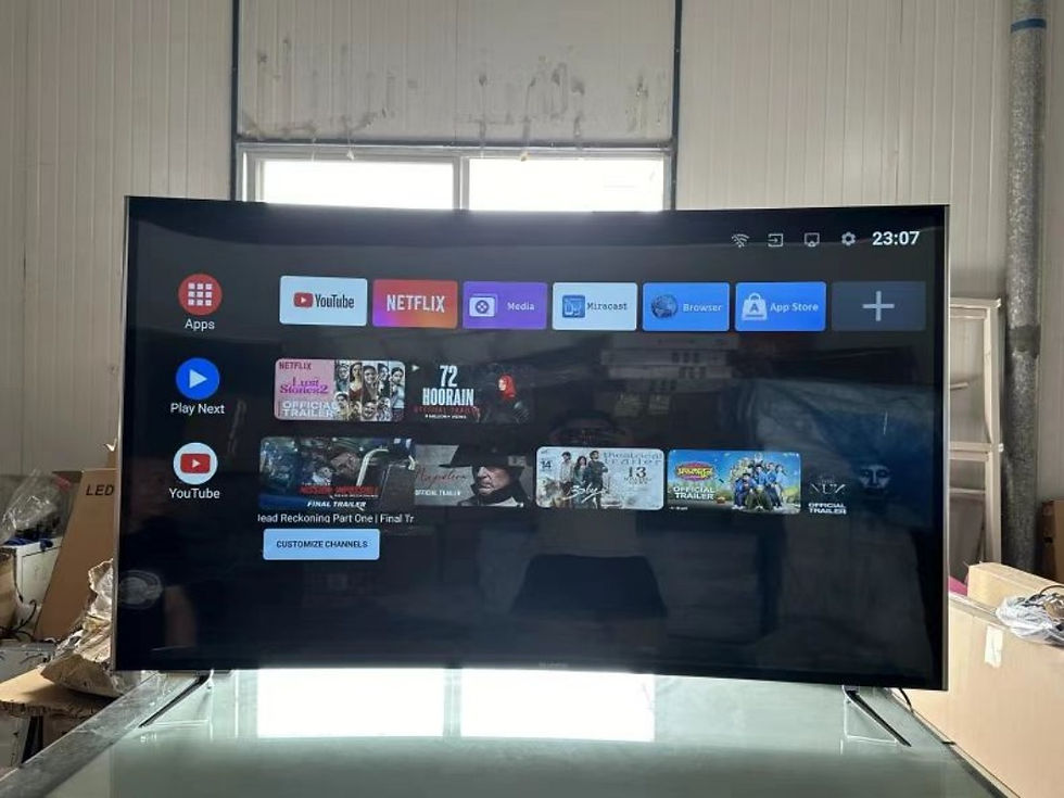 Thumbnail: Wholesale LED TV Curved Screen 55 Inch Metal Frame Smart Android LCD TV Ultra HD