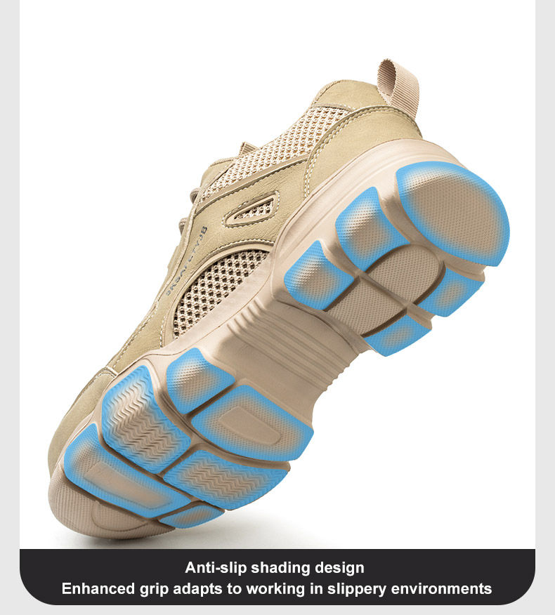 Thumbnail: Unisex Women Men Security Boots Work Sneakers Lightweight Breathable Steel Toe S