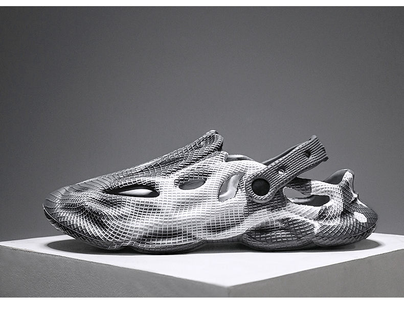 Thumbnail: Men's Slippers Summer Soft EVA Beach Hole Shoes Outdoor Women's Slide Non-slip T