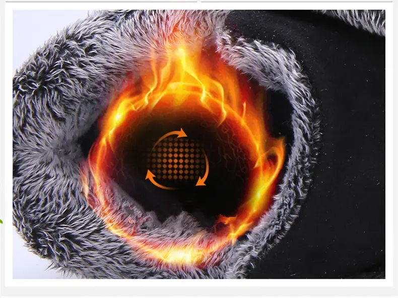 Thumbnail: Waterproof Winter Men Boots Suede Warm Snow Outdoor Sneakers Boots Men Work Casu