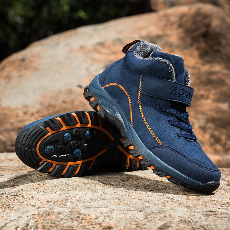 Thumbnail: Waterproof Winter Men Boots Suede Warm Snow Outdoor Sneakers Boots Men Work Casu