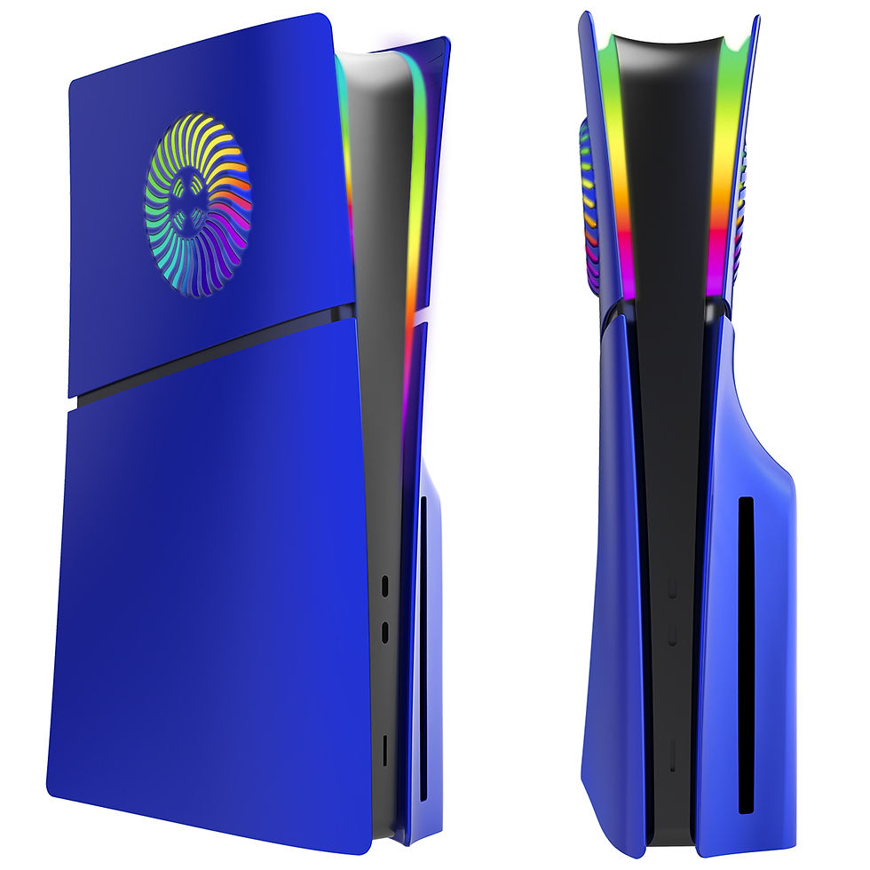 Thumbnail: Faceplate with RGB Light Strip for PS5 Slim Cooling Vents LED Light Ring Console