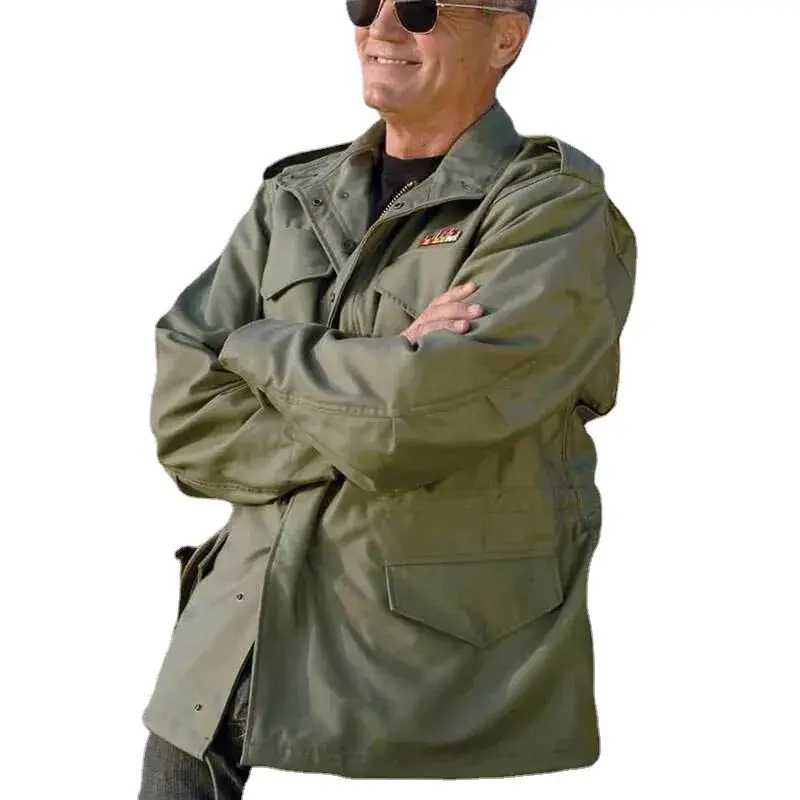 Thumbnail: Men's Military Quilted Jacket Coat
