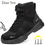 Thumbnail: Work Boots Indestructible Safety Shoes Men Steel Toe Shoes Puncture-Proof Sneake