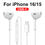 Thumbnail: 2024 Headphones For iPhone 16 Pro Max 15 14 13 12 11 Mini in-ear Earphones X XS 