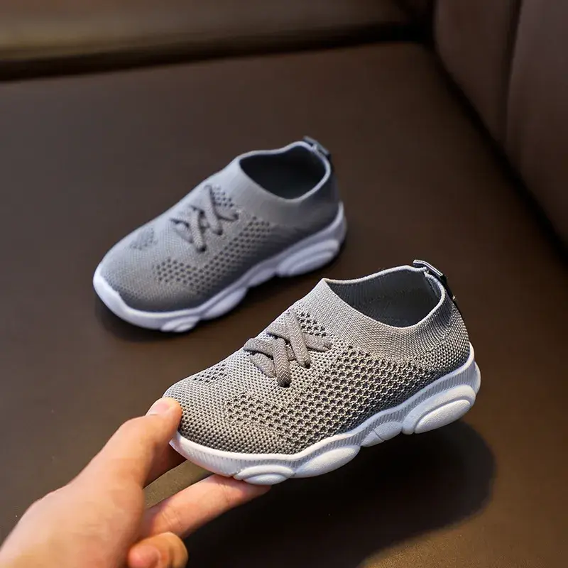 Thumbnail: Boys Girls Breathable Hook-And-Loop Shoes