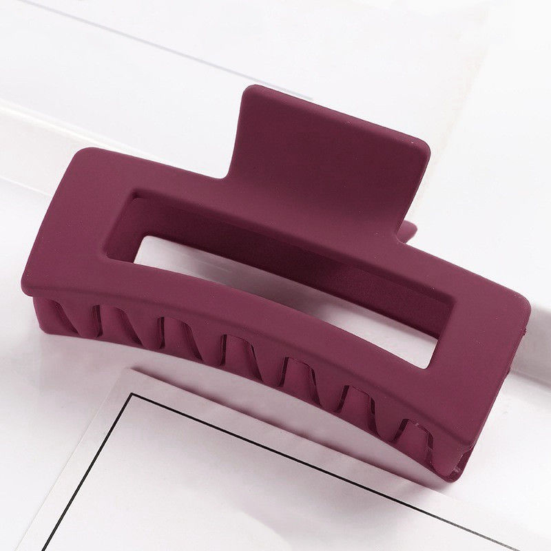 Thumbnail: Multicolor Large Thick Acrylic Hair Clip Rectangle Hairclip Long Hair Resin Claw