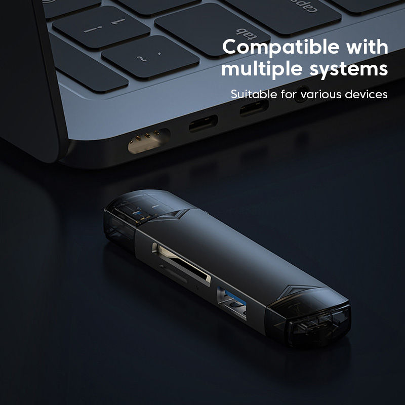 Thumbnail: 6 in 1 Card Reader USB3.0 to Type C Micro USB Universal OTG Adapter Multifunctio