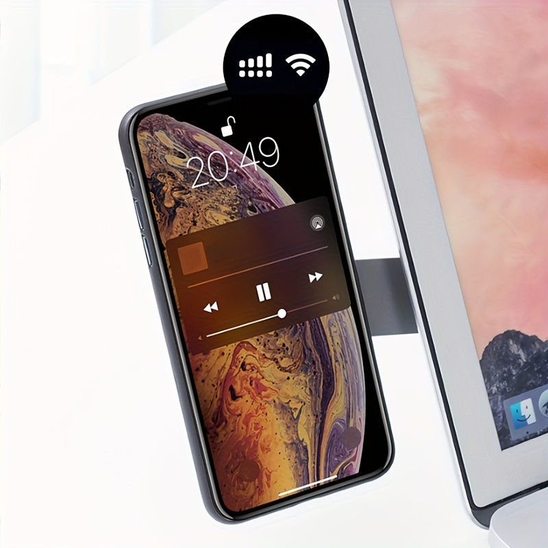 Thumbnail: 1pc Laptop Screen Support Holder Dual Monitor Display Clip Plastic Sticky Magnet