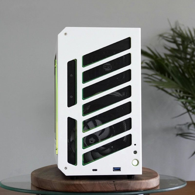 Thumbnail: Portable Matx/Itx Super Strong Heat Dissipation Desktop Computer Case Supports 2