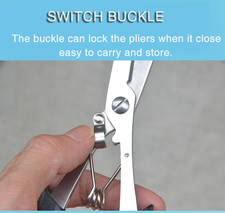 Thumbnail: Saltwater Resistant Fishing Pliers with Split Ring Hook Removers, Lanyard & Shea