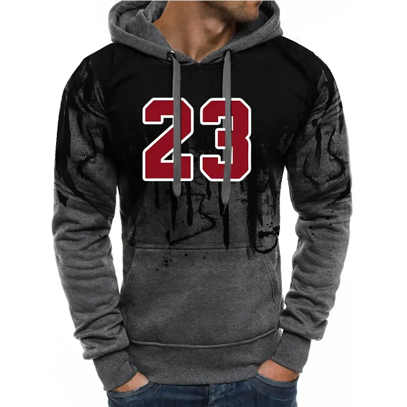 Thumbnail: Casual Hoodies Jogging Sweatshirts for Men Top Fashion Comfortable Autumn Winter