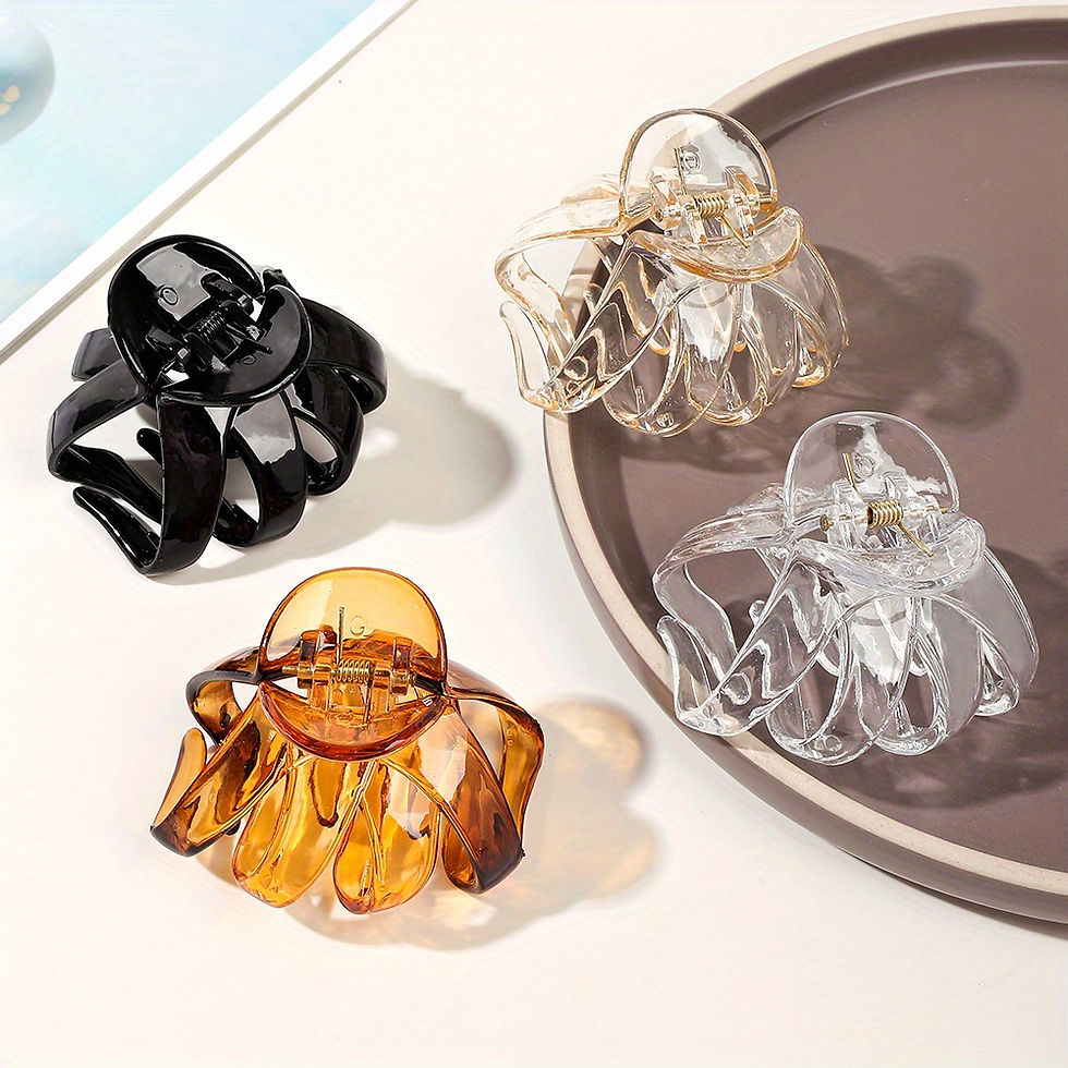 Thumbnail: 9pcs/4pcs/1pc Frosted Octopus Hair Clip