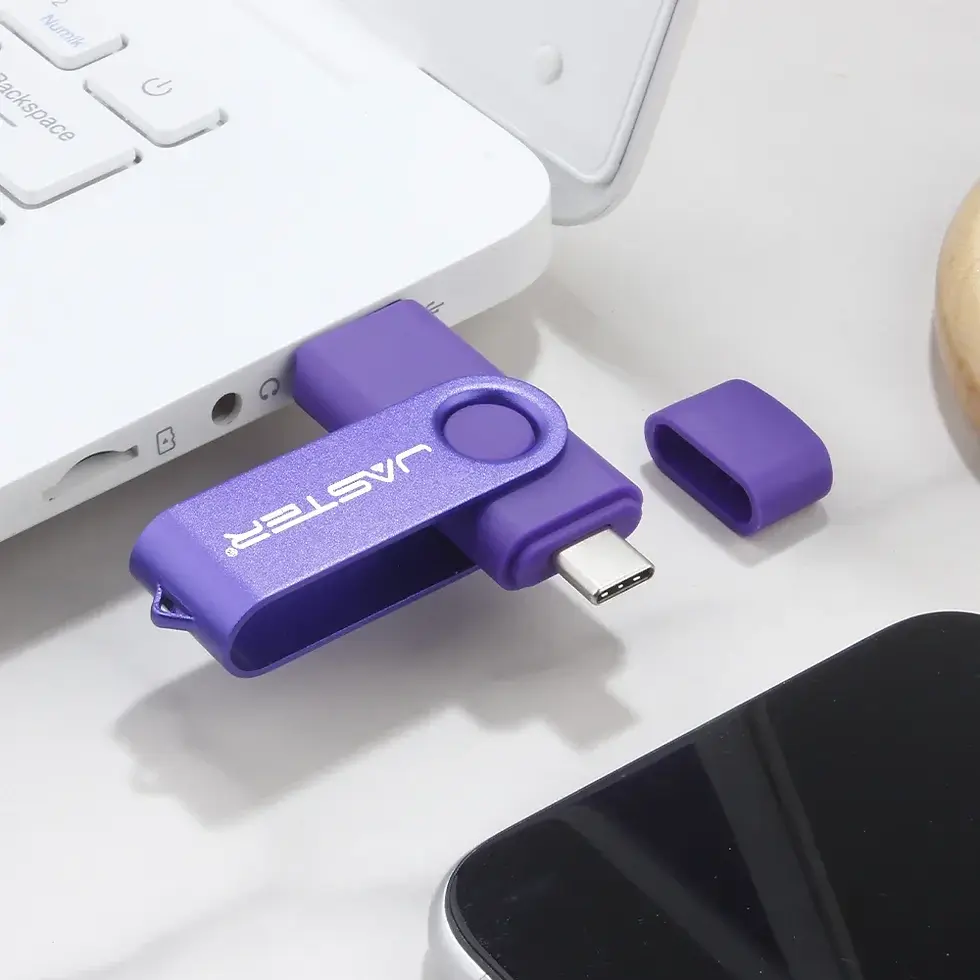 Thumbnail: TYPE-C USB Flash Drive 128GB Real Capacity Pen Drive 64GB Free Key Chain Memory 