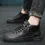 Thumbnail: Men Boots Winter High Top Leather Shoes Fashion Cotton Shoes Fashion Ankle Boots