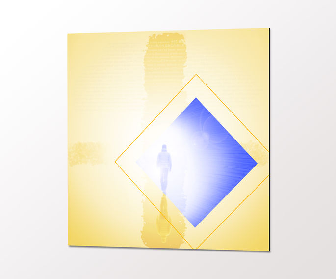 Context view of the artwork displayed in a contemporary interior, showing its scale and presence within the space.