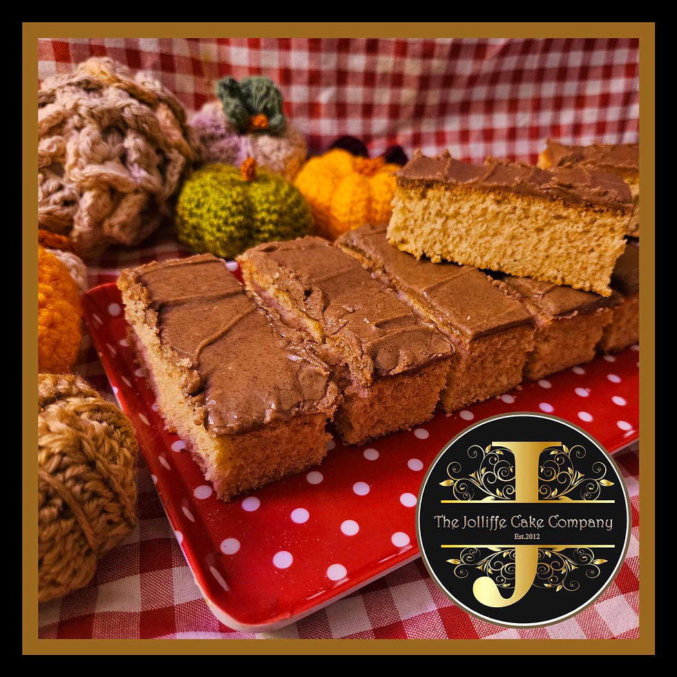 Thumbnail: Enjoy Ginger and Cinnamon Fingers - By Post. Light Ginger spiced sponge, topped with fudgy cinnamon icing.