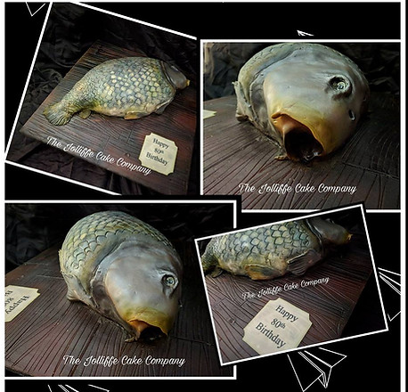 Life like Carved Carp Fish cake