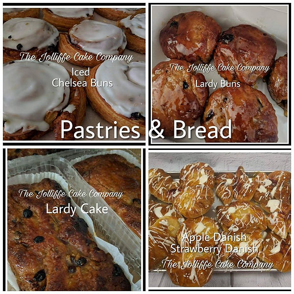 Freshly baked Sweet dough and pastries
