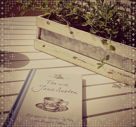 Tea with Jane Austen Book on white table