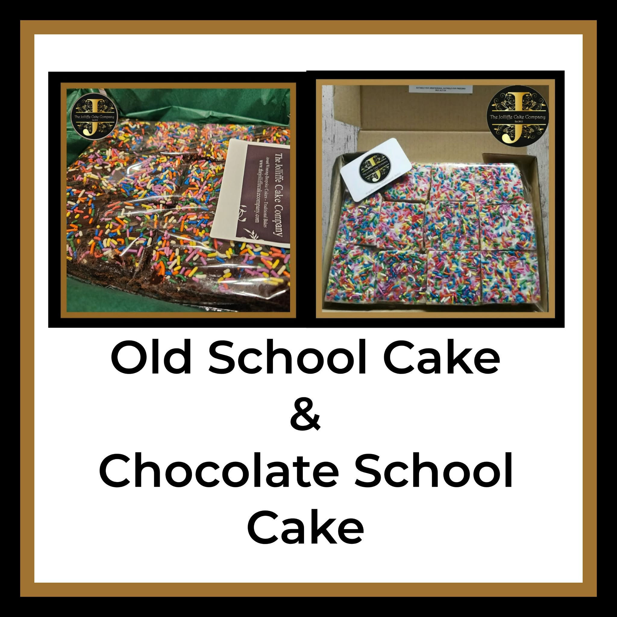Old School Cake and Chocolate School Cake