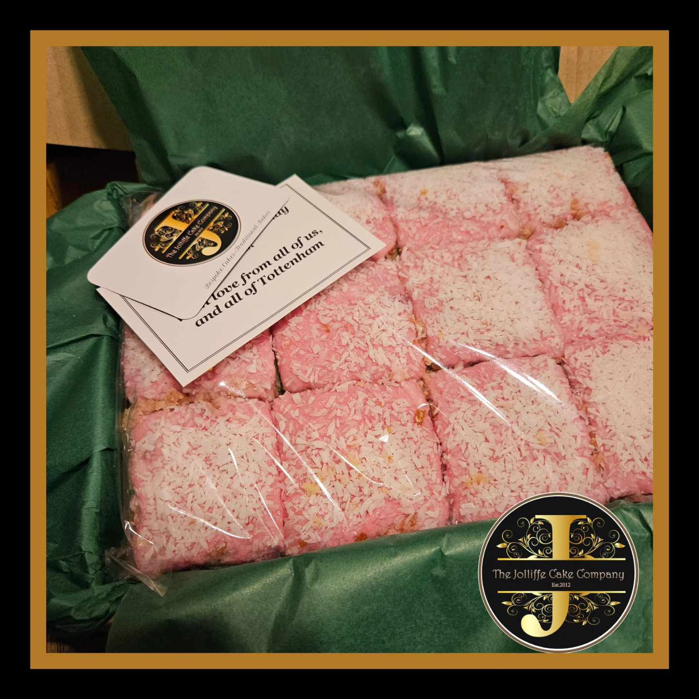 Retro bake, Tottenham Cake, by post, enjoy a nostalgic bake of London UK, by post, anywhere in the UK