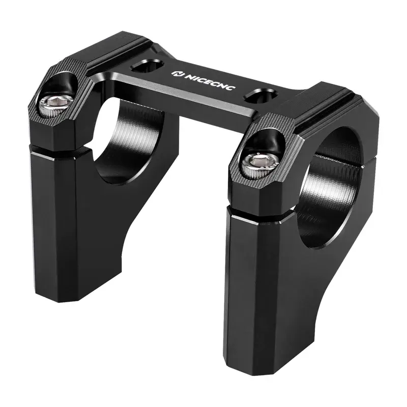 Thumbnail: Black NICECNC handlebar riser mount bracket, essential Surron Bar Riser.