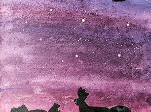Chickens at Dusk