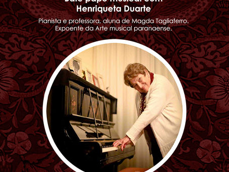 Concerto e bate-papo musical homenageiam Henriqueta Duarte