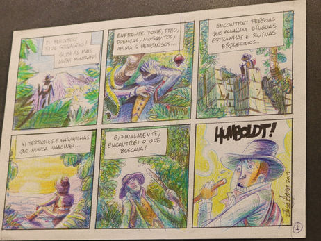 Exposição de quadrinhos é inspirada em Alexander von Humboldt
