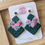 Thumbnail: Floral Stacked Angle Earrings 