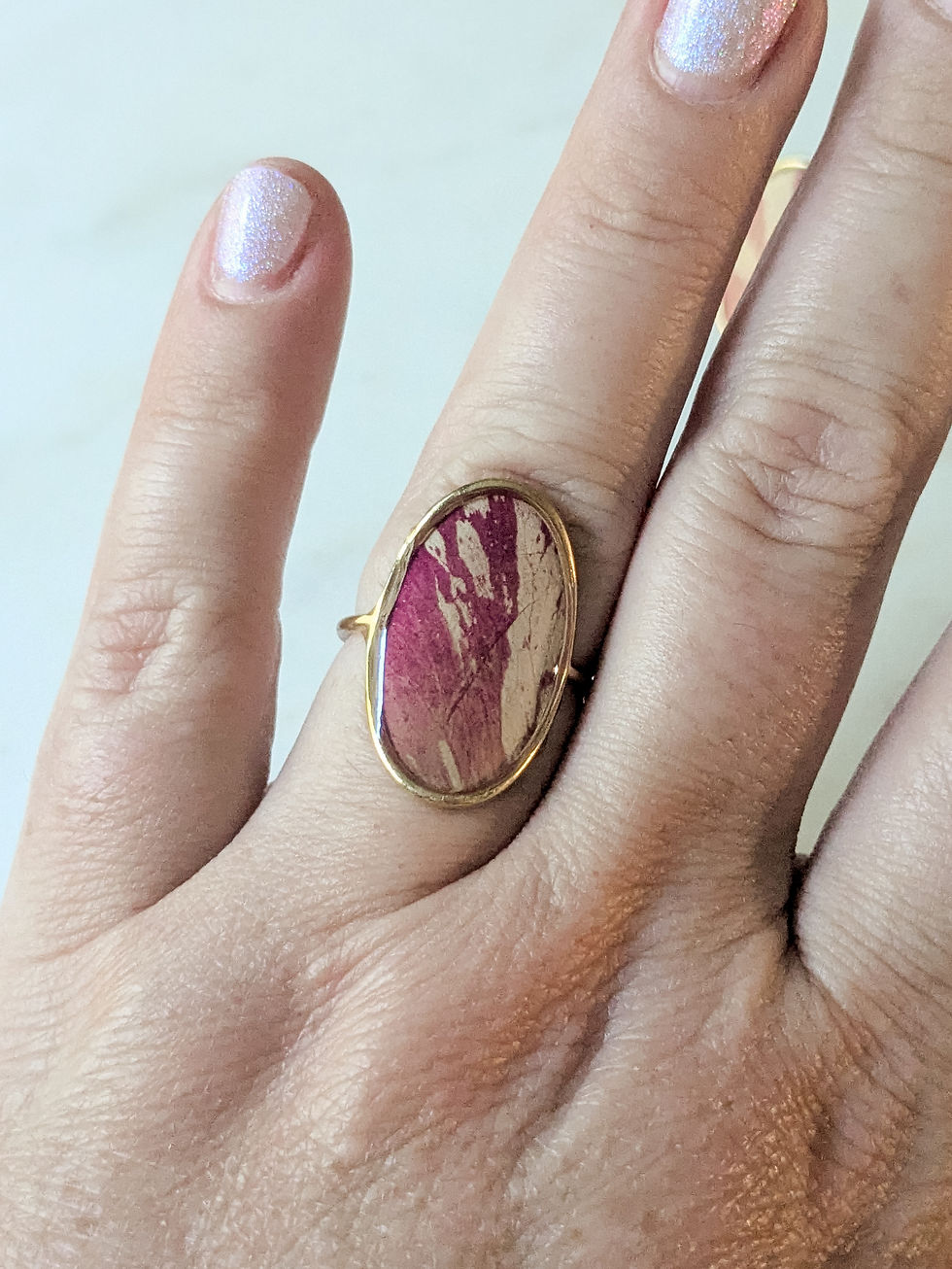Thumbnail: Rose Petal adjustable rings 
