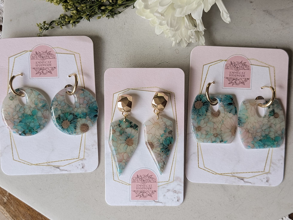 Thumbnail: Transfer Print Statement Earrings 