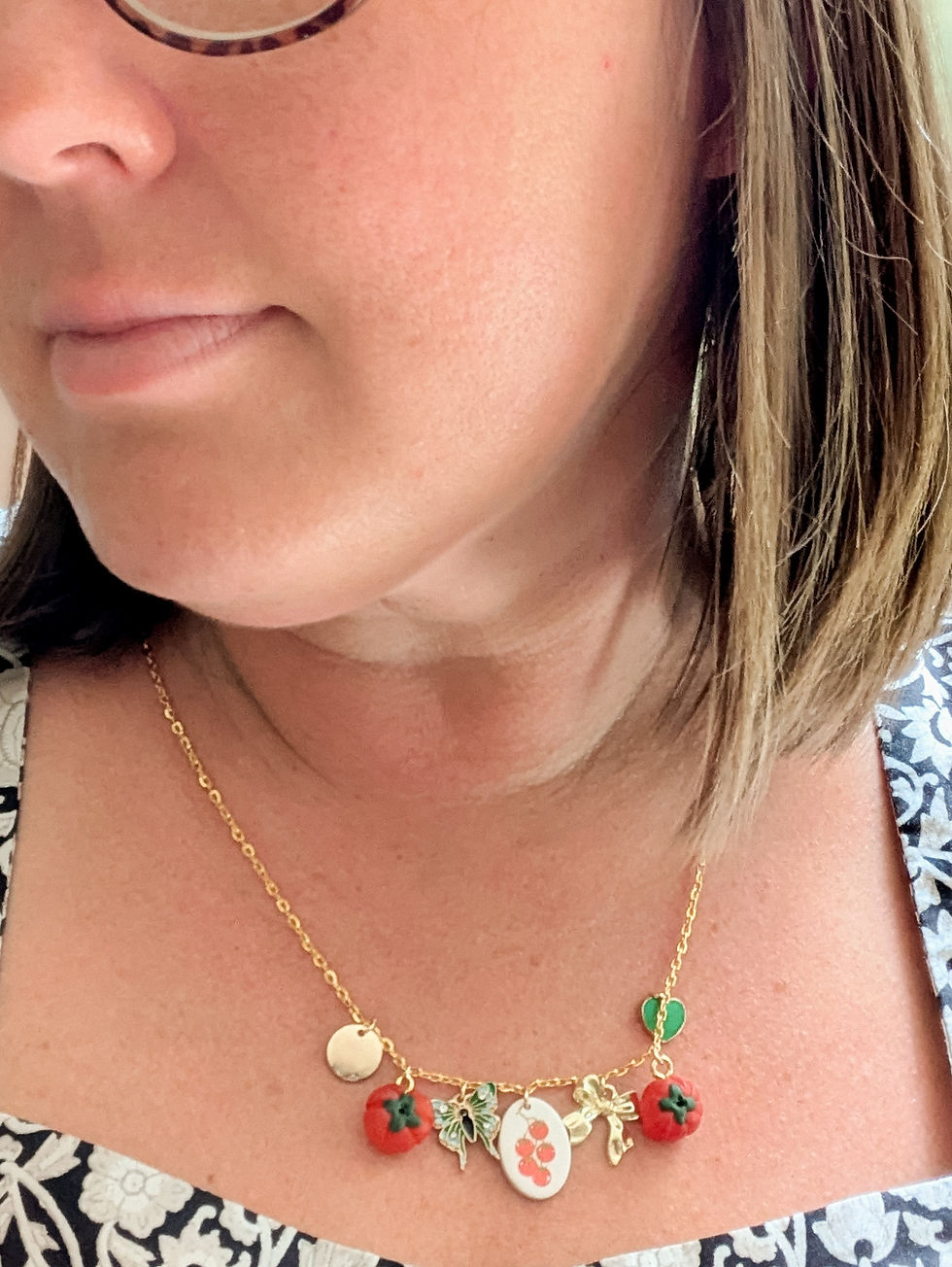 Thumbnail: 20" Tomato Charm Necklace 