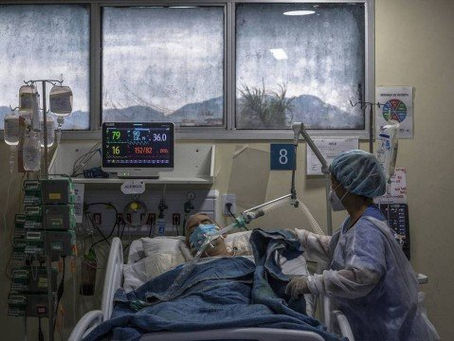 Rio tem15 dias de aumento na média móvel de mortes por Covid-19 e quase 700 à espera de UTI