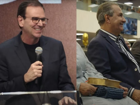 Eduardo Paes participa de culto do aniversário do Pastor Silas Malafaia