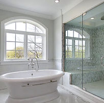 Tub Tile, Shower Tile, Glass Shower Enclosure