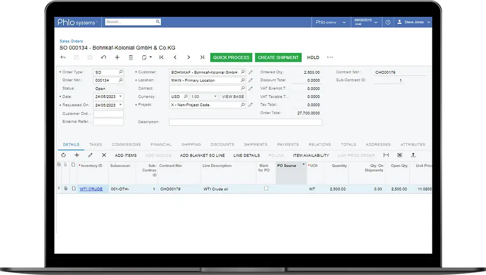 opsPhlo dashboard 2