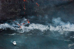 Lava meets the ocean Hawaii Copyright Denesa Chan-10 copy