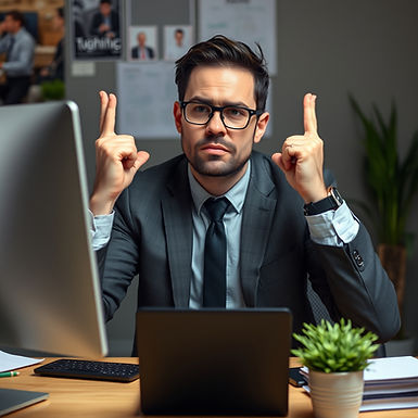 business man leaving his cybersecurity up to fate